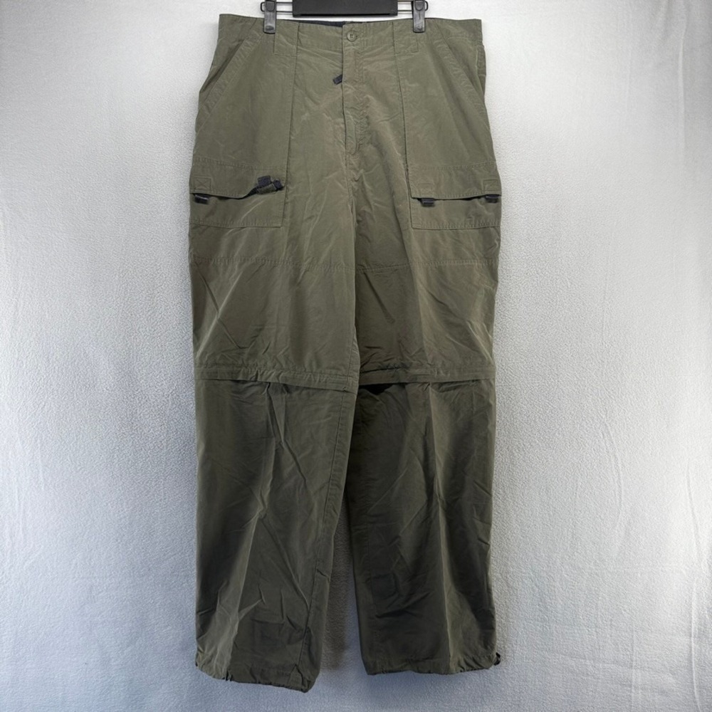 Vintage Carbon Pants Men's 38x32 Green Convetible Paratrooper Outdoor Hiking Y2k